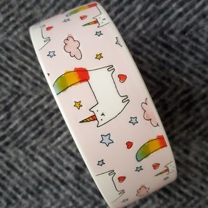 😸Fringe Studio “Pawty Animal” Pink Cat Bowl – Unicorn Rainbow 🦄🌈